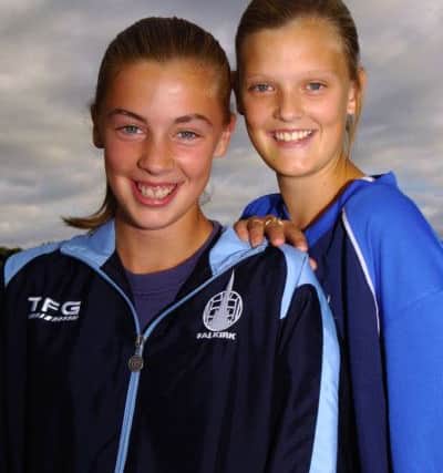 Nicola was a highly rated 13-year-old player with Falkirk where she stood out on Scotland trials alongside Falkirk team-mate Maxine Thornton. Picture: Michael Gillen.