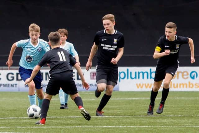 Kerse United landed the trophy, on penalties.   Pic by Scott Louden