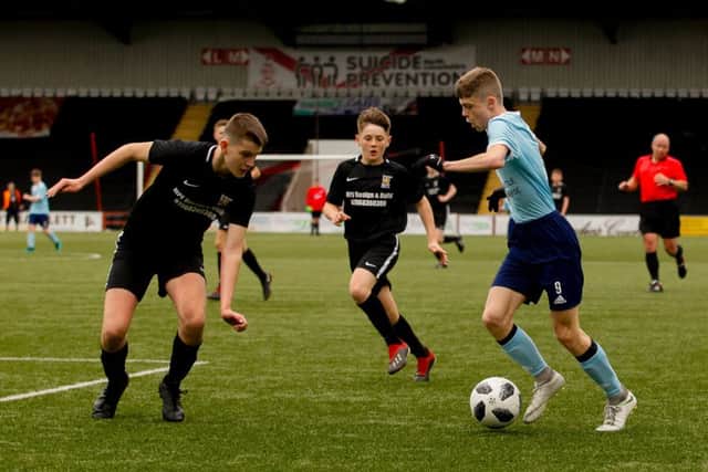 Kerse United landed the trophy, on penalties.   Pic by Scott Louden