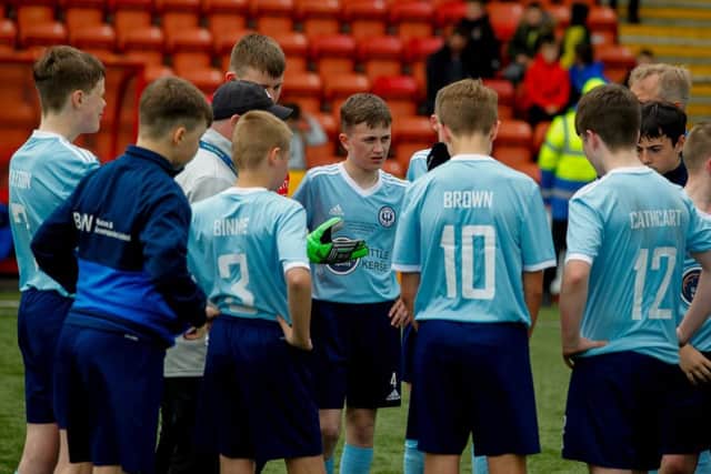 Kerse United landed the trophy, on penalties.   Pic by Scott Louden