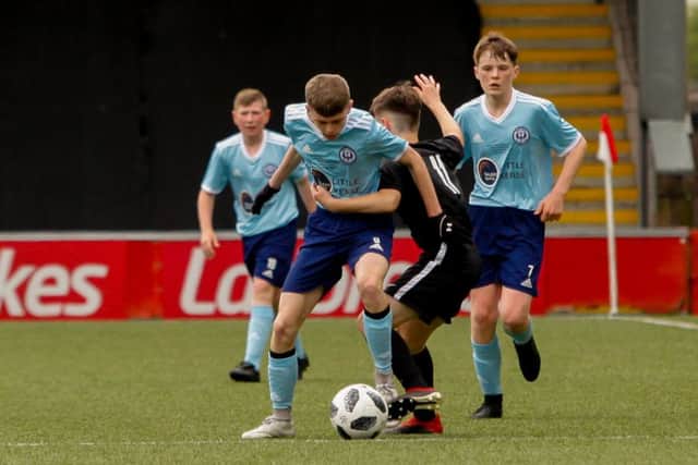 Kerse United landed the trophy, on penalties.   Pic by Scott Louden