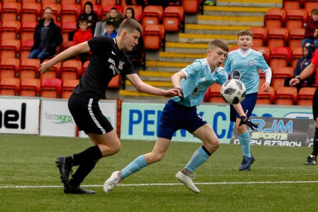 Kerse United landed the trophy, on penalties.   Pic by Scott Louden