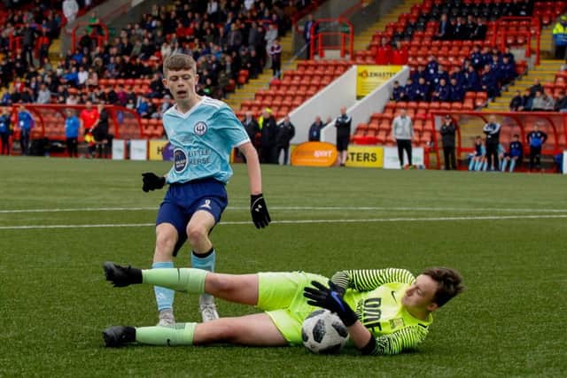Kerse United landed the trophy, on penalties.   Pic by Scott Louden