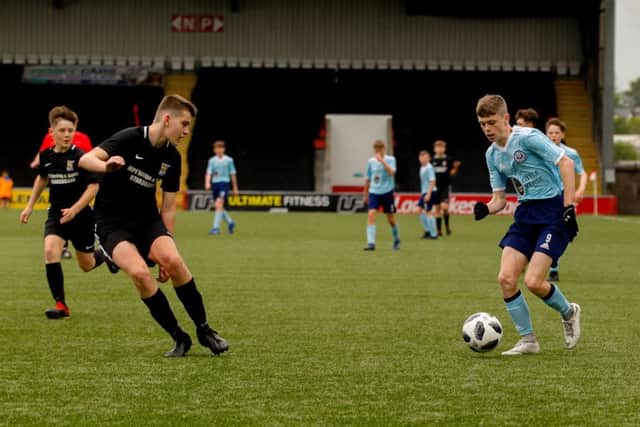 Kerse United landed the trophy, on penalties.   Pic by Scott Louden