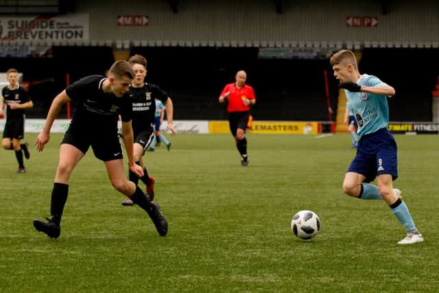Kerse United landed the trophy, on penalties.   Pic by Scott Louden