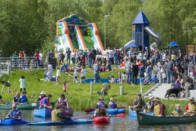 Kayaks and canoes will be among the many different craft on show at the Canal Carnival tomorrow.