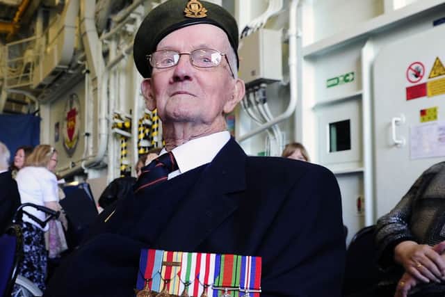 Flashback to 2015, when Walter was invited on board the French naval destroyer  Aquitaine, berthed at Leith, to be appointed  Chevalier de la Legion d'Honneur by Rear Admiral Patrick Chevallereau and  French consul general in Scotland, Emmanuel Cocher.