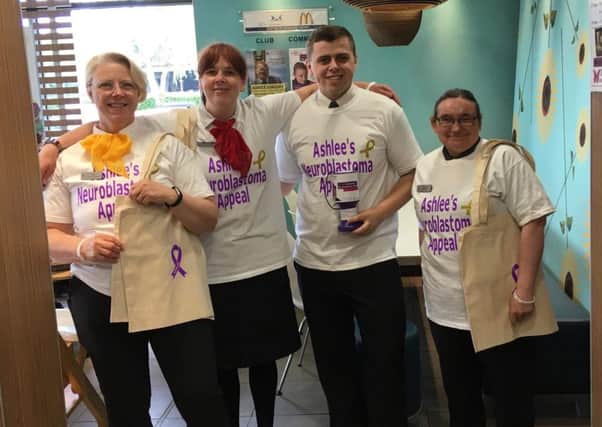 McDonalds staff have been working hard to raise funds for Brightons girl Ashlee Easton and her battle against cancer
