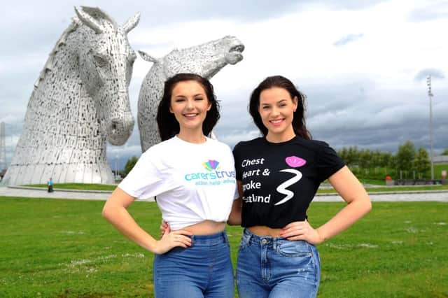 Miss Scotland 2019 finalists, Sophie Wallace and Gail Wilson. Pics: Michael Gillen.