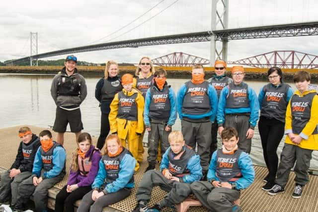 The Grangemouth High crew, after a memorable sailing trip on the Forth.