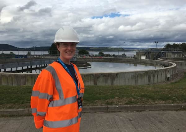 Sarah Gowanlock (25) visited Allanfearn Waste Water Treatment in Inverness last year. She said: What an opportunity! I got to see where the water goes after flushing and learned so much. So much care and thought went into the presentations and we received a really warm welcome."