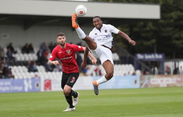 Durnan played in last year's Irn-Bru Cup match between the Pars and Borehamwood. Photo by Alex Morton/Getty Images