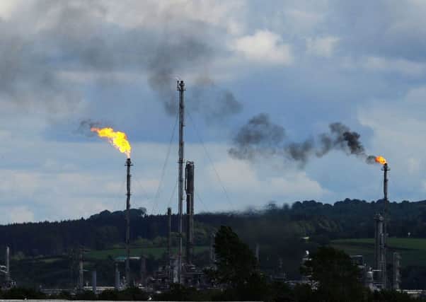 Recent pollution problems in Grangemouth have included this flare-up at an Ineos plant last weekend.