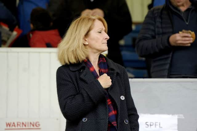 Former Falkirk chairman Margaret Lang's spell as company secretary ended last week. Picture: Michael Gillen.
