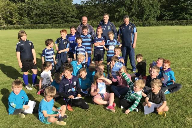 Rugby was the name of the game as the Braes Beavers did some badge work.