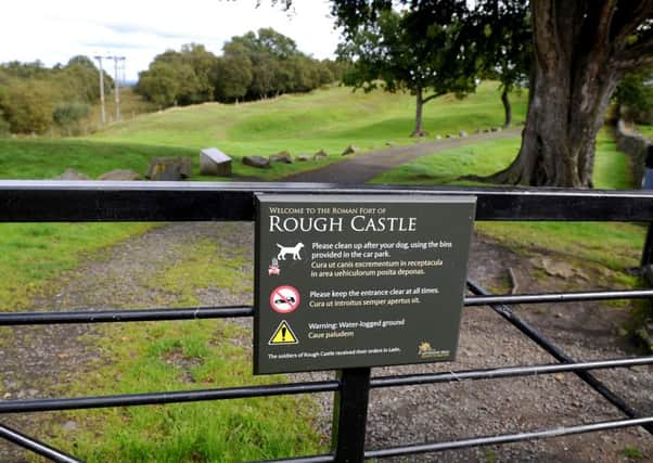 The wider area plays host to many reminders of the transient greatness of the Roman Empire in what is now Scotland - like the remains of Rough Castle fort.