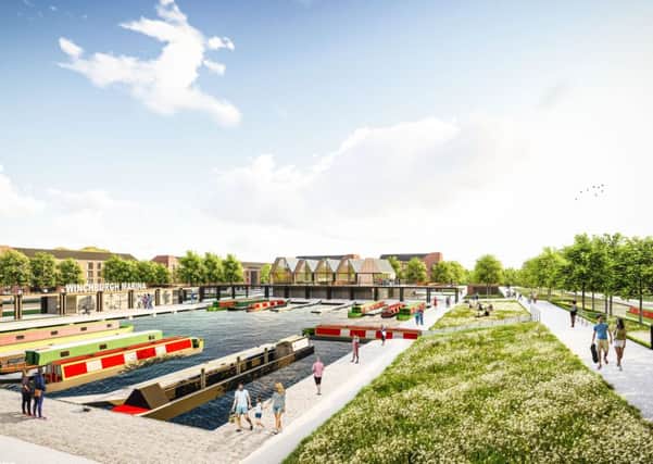 A CGI impression of what the new marina will look like