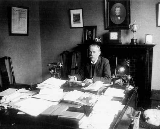Fred Johnston in his office