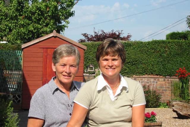 Fundraiser Claire McColl with mum Anne Ogilvie, who was cared for at Strathcarron Hospice in 2006