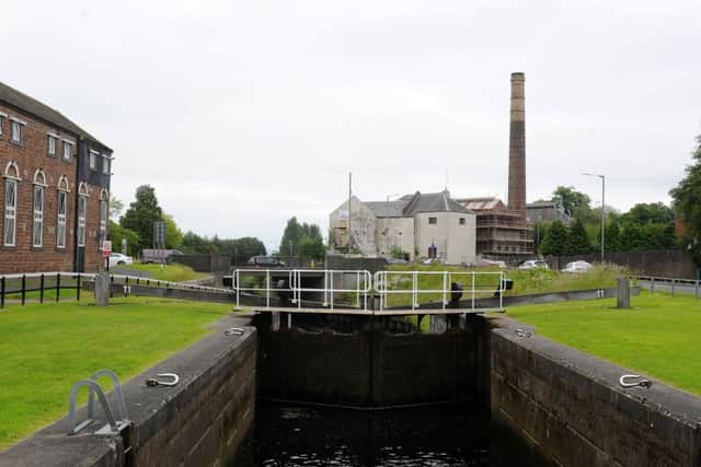 26-06-2019. Picture Michael Gillen. FALKIRK. Rosebank Distillery. Central Demolition on site preparing area for the new owners Ian Macleod Distillers who will reopen the distillery in autumn 2020.