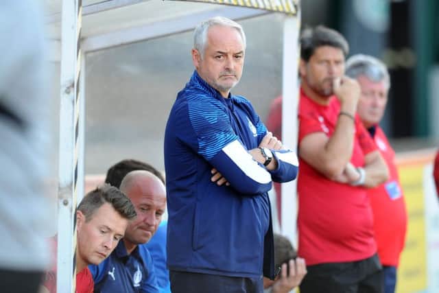 Ray McKinnon could only name two outfield players on the bench at Berwick.