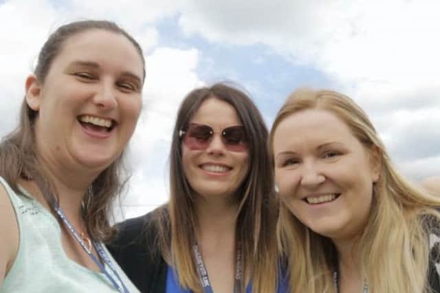 Firm friends...mums Leanne Browne, Julie Catlin and Jillian Muir founded the support group to help other families from across the Forth Valley area.
