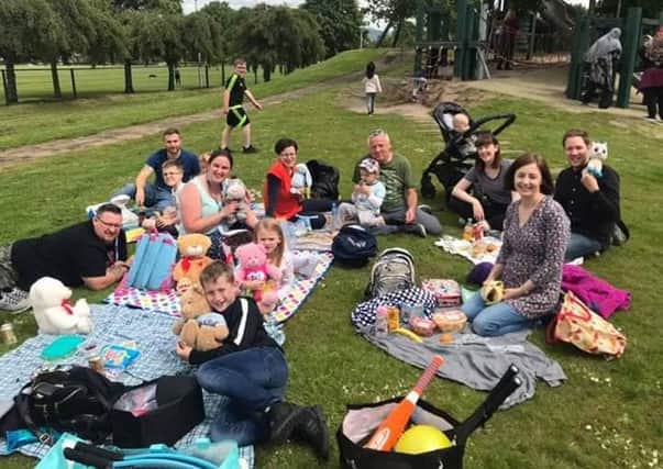 Family fun...is at the heart of everything Forth Valley T1D Families does, helping to normalise the condition for children who have been diagnosed, their siblings and parents. Here, members enjoy a teddy bears' picnic in Stirling.