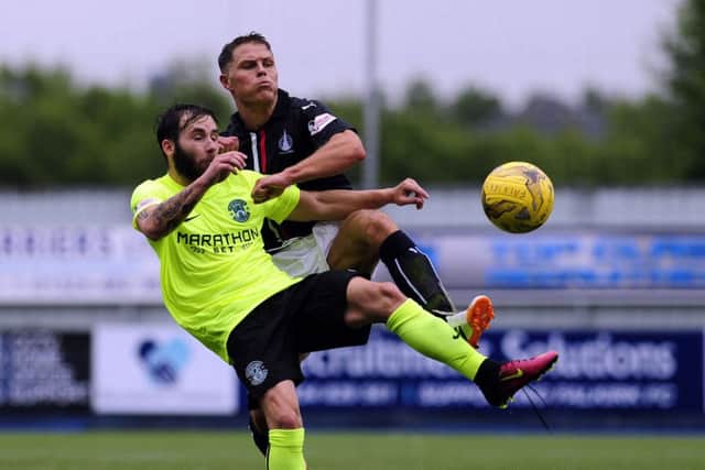 Jason Cummings scored either side of a Craig Sibbald goal as Neil Lennon's Hibees left the Falkirk Stadium with all three points