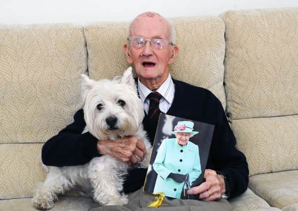 Walter and his pet pooch Harry the Westie