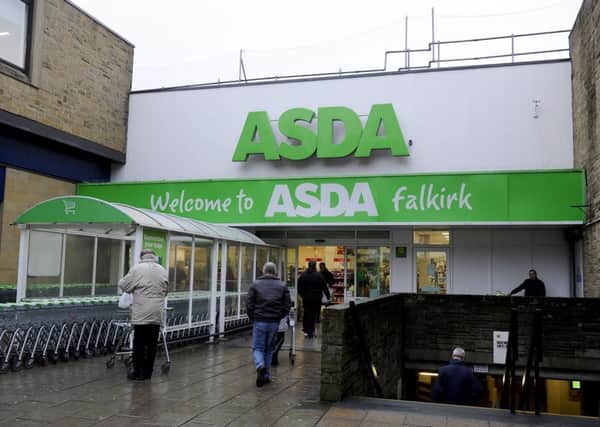 Donald tried to steal a television set from Asda in Falkirk