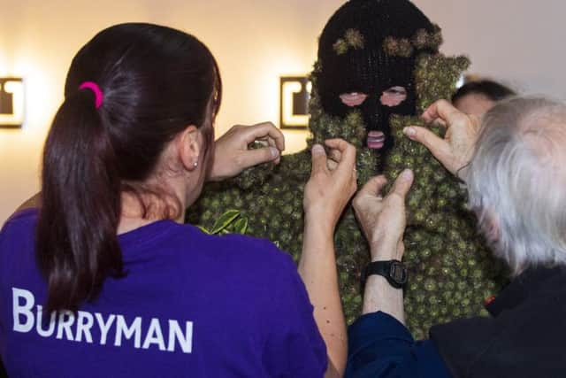 Veteran Burryman Andrew Taylor gets ready to tour South Queensferry.