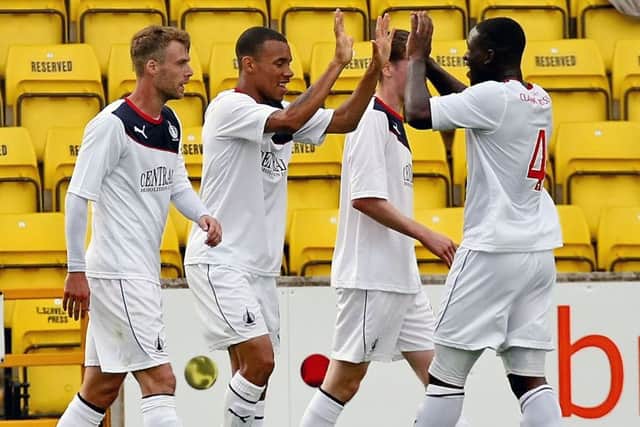 Phil Roberts continued where Lyle Taylor and Farid El Alagui left off the previous seasons by scoring a perfect hat-trick against Livingston in a 3-0 win.