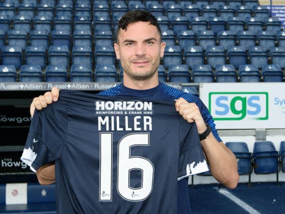 New Falkirk signing Gary Miller