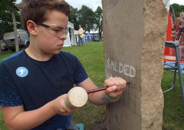 Archaeology Scotland hope the stone carving will be as popular in Falkirk as it was at the Royal Highland Show.