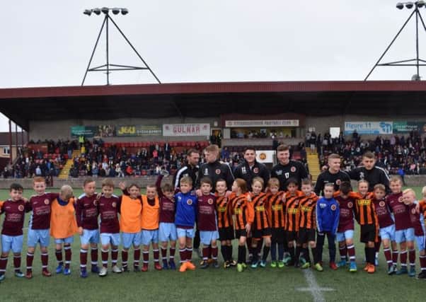 Masterclasses...were held at Stenhousemuir FC for local youth teams, with pre match and half time activities during home ties for around 300 children.