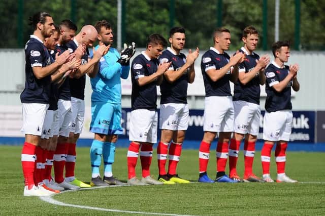 The club and fans remembering Stephanie Kerr 22 with one minute applause before the game. Stephanie died earlier in the week.
