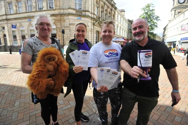 Falkirk Charities Day 2019 on Falkirk High Street, Saturday, August 17. Forth Valley Recovery Community. Picture by Alan Murray.