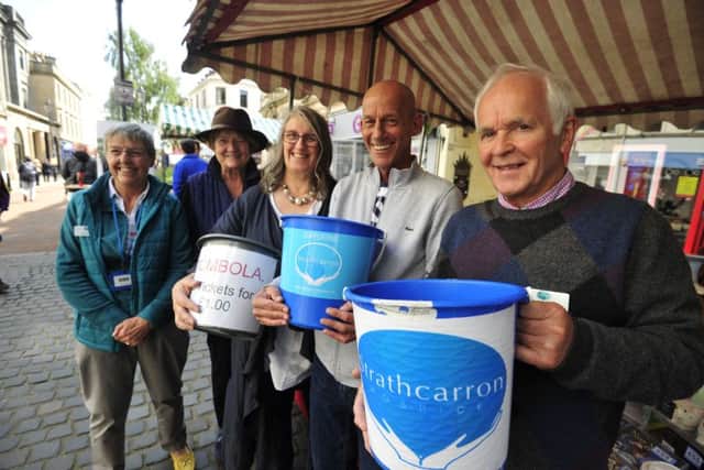 Falkirk Charities Day 2019 on Falkirk High Street, Saturday, August 17. Strathcarron Hospice. Picture by Alan Murray.