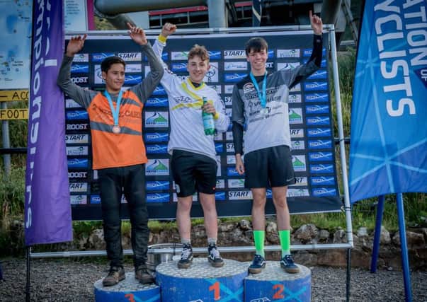 Ryan Brannen (16) was riding for Leslie Bike Shop Downhill team and was less than two seconds from top spot