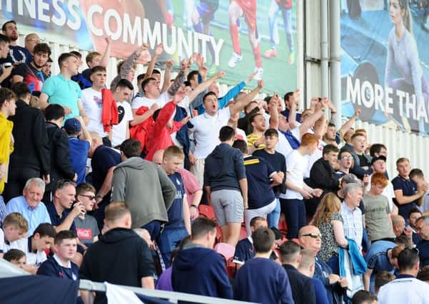 Falkirk fans turn out in their numbers for the Barns' meeting with newly promoted Clyde