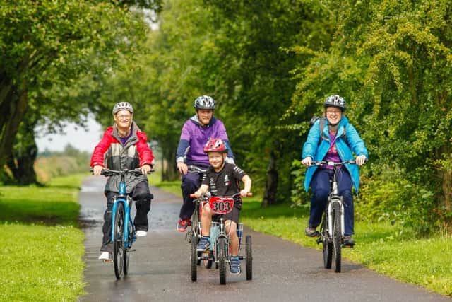 Get Out Get Active Big Bike Revival event at Falkirk Stadium on August 4. Picture by Scott Louden.