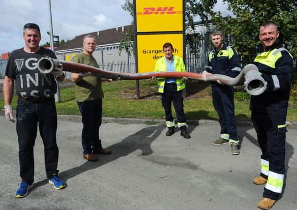 Some of the DHL Grangemouth tanker drivers who are climbing Ben Nevis later this month.