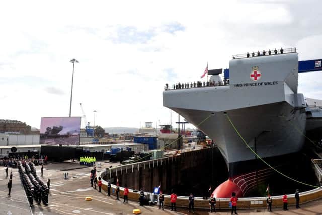 HMS Prince of Wales is set to leave dock next week.