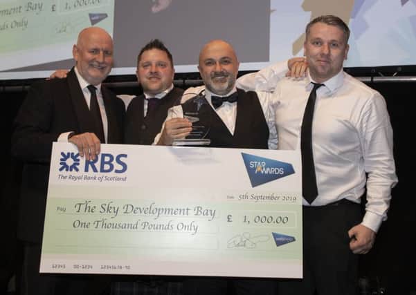 The Sky Development Bay team won the award at the Webhelp Star Awards. Pic: Mark F Gibson / Gibson Digital