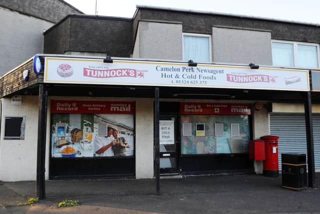 Bobby Roys newsagent's in Camelon. Picture: Michael Gillen