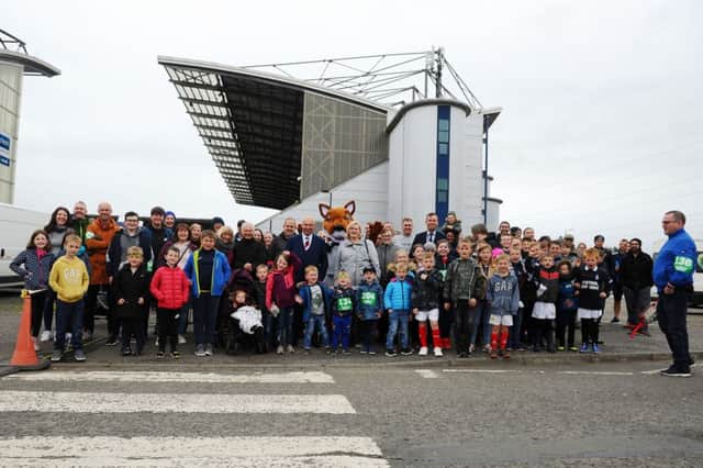 Kelpies to Kick-Off walking event at Falkirk Stadium on Saturday, September 14. Picture by Michael Gillen.