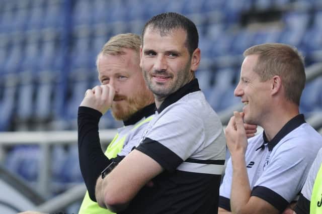 Pic by Alan Murray; 03/08/2019; East Stirlingshire FC v Gretna 08; Falkirk; Falkirk Stadium; Falkirk District; Scotland;
Lowland League