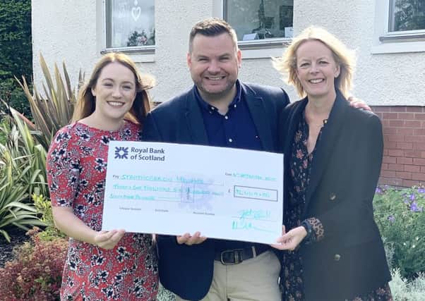 The Edrington Group doubled the money Stuart Cassells and Nicola Thomson raised making the total £31,669