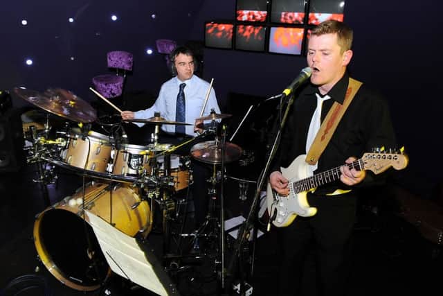 Voice of Falkirk 2009. During the interval, entertainment was provided by Dignan, Dowell and White. Picture by Michael Gillen.