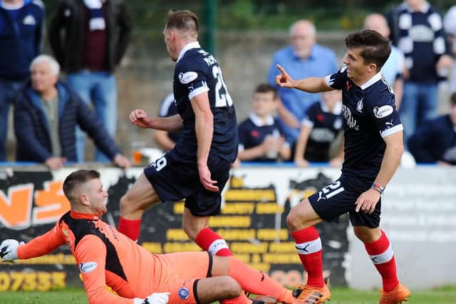 Charlie Telfer notched the Bairns second. Picture: Michael Gillen